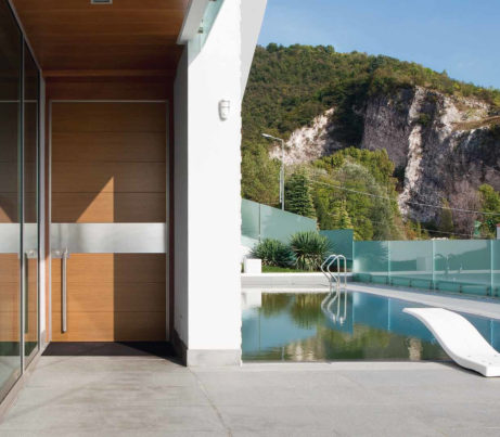 Contemporary Pivot Hinge Entry for luxury villa