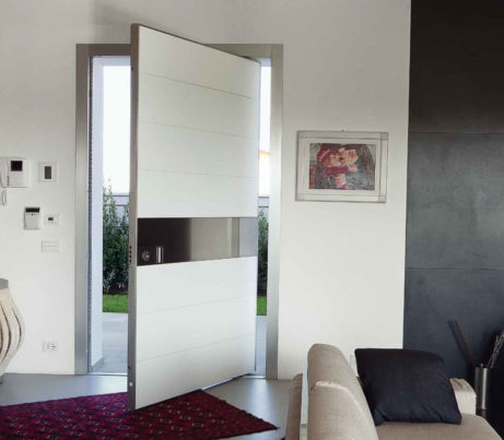 White Security Door for Architectural Entrance